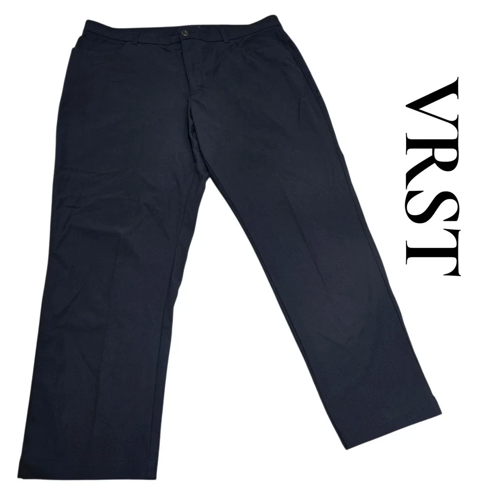 VRST Commuter Pants Mens 40x30 Black Technical Stretch 5-Pocket Classic Techwear